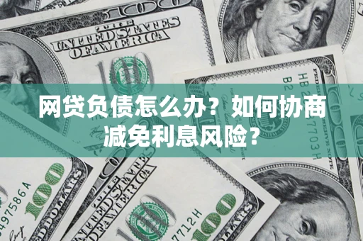 武汉网贷负债怎么办？如何协商减免利息风险？