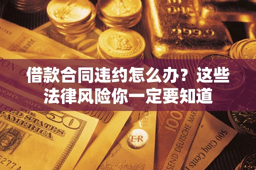 武汉借款合同违约怎么办？这些法律风险你一定要知道