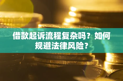 武汉借款起诉流程复杂吗？如何规避法律风险？