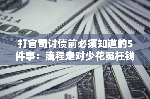 武汉打官司讨债前必须知道的5件事：流程走对少花冤枉钱