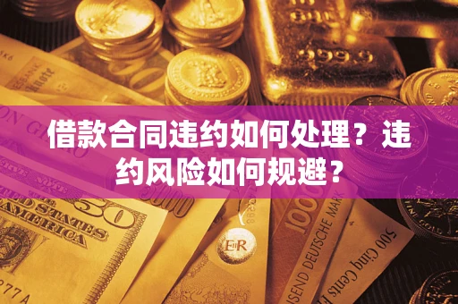 武汉借款合同违约如何处理？违约风险如何规避？
