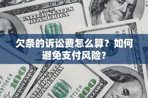 武汉欠条的诉讼费怎么算？如何避免支付风险？