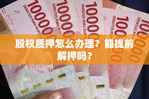 武汉股权质押怎么办理？能提前解押吗？